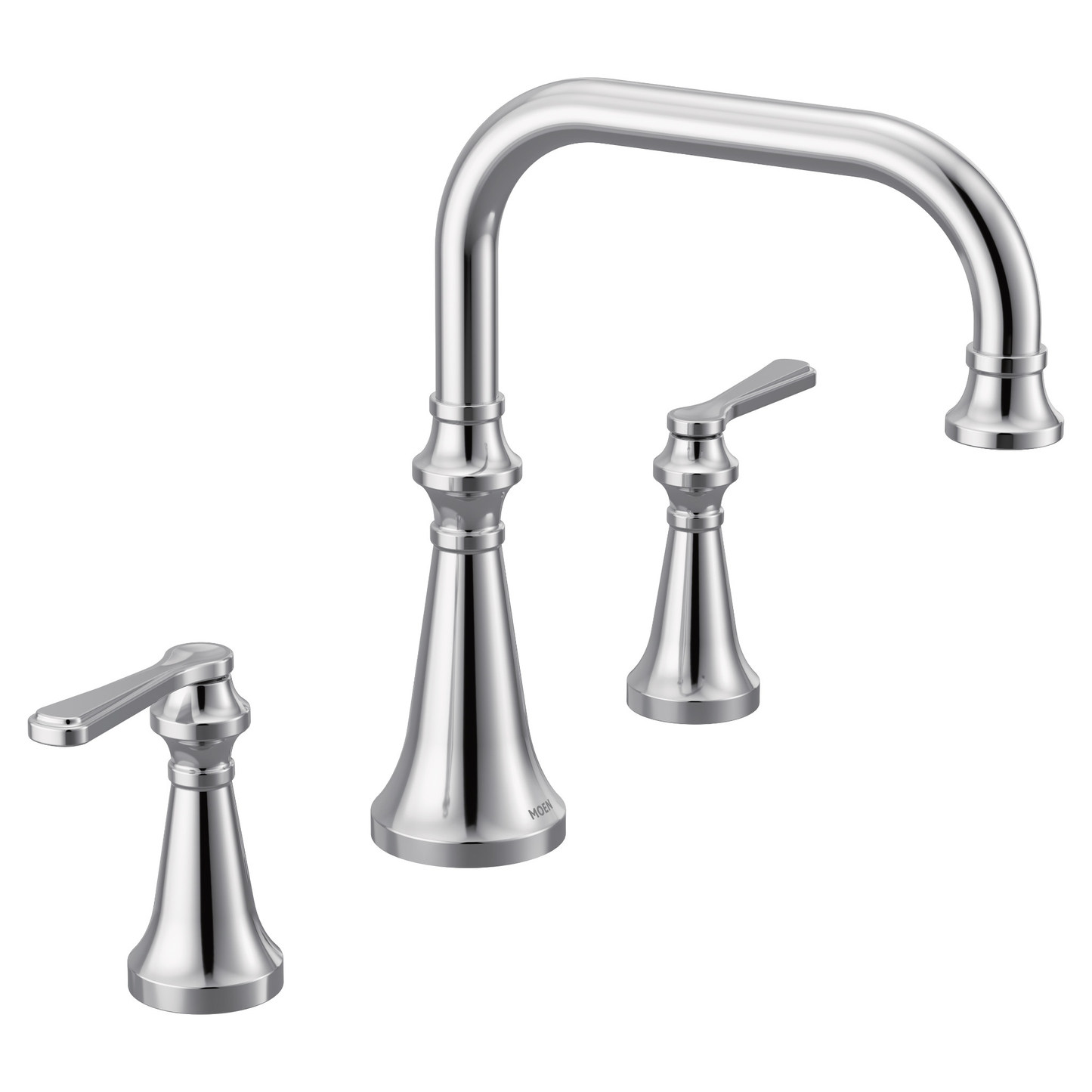 Colinet Chrome two-handle high arc roman tub faucet