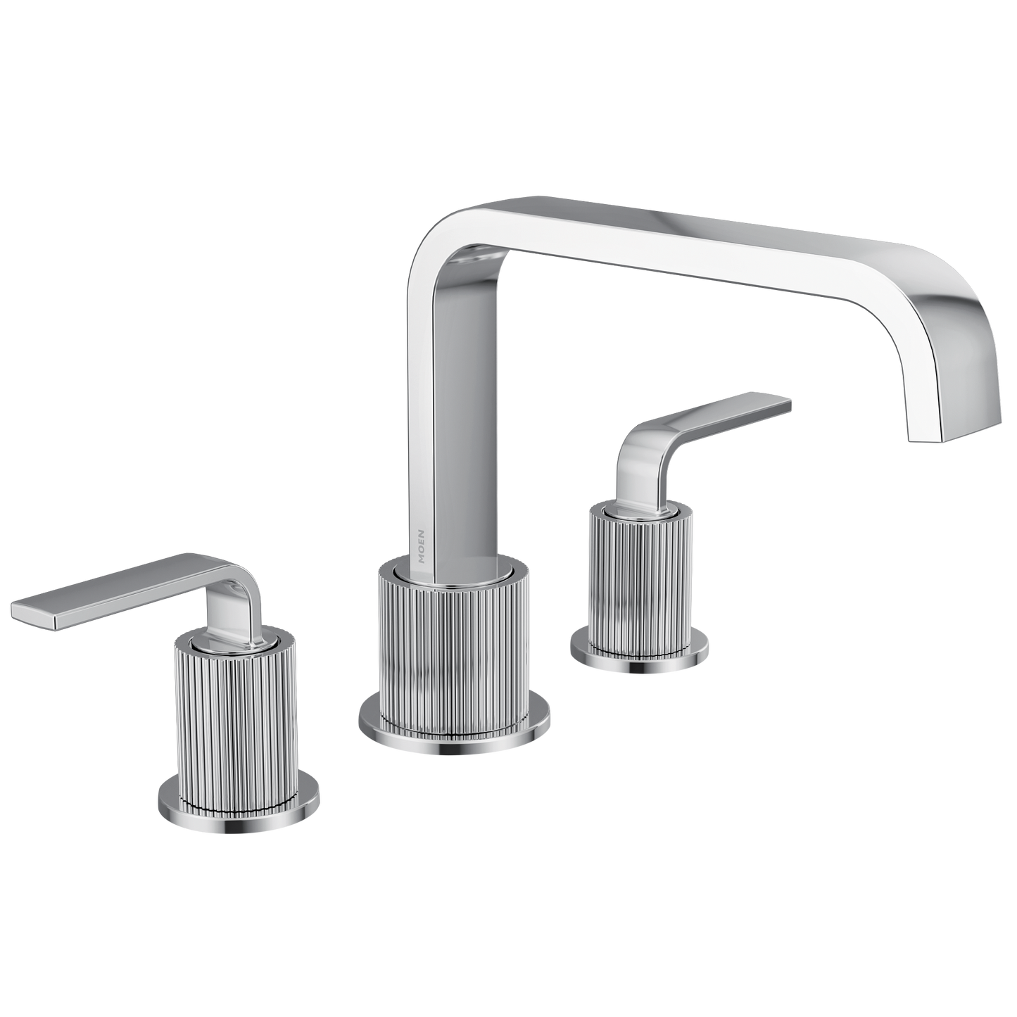 Cambium Chrome two-handle high arc roman tub faucet