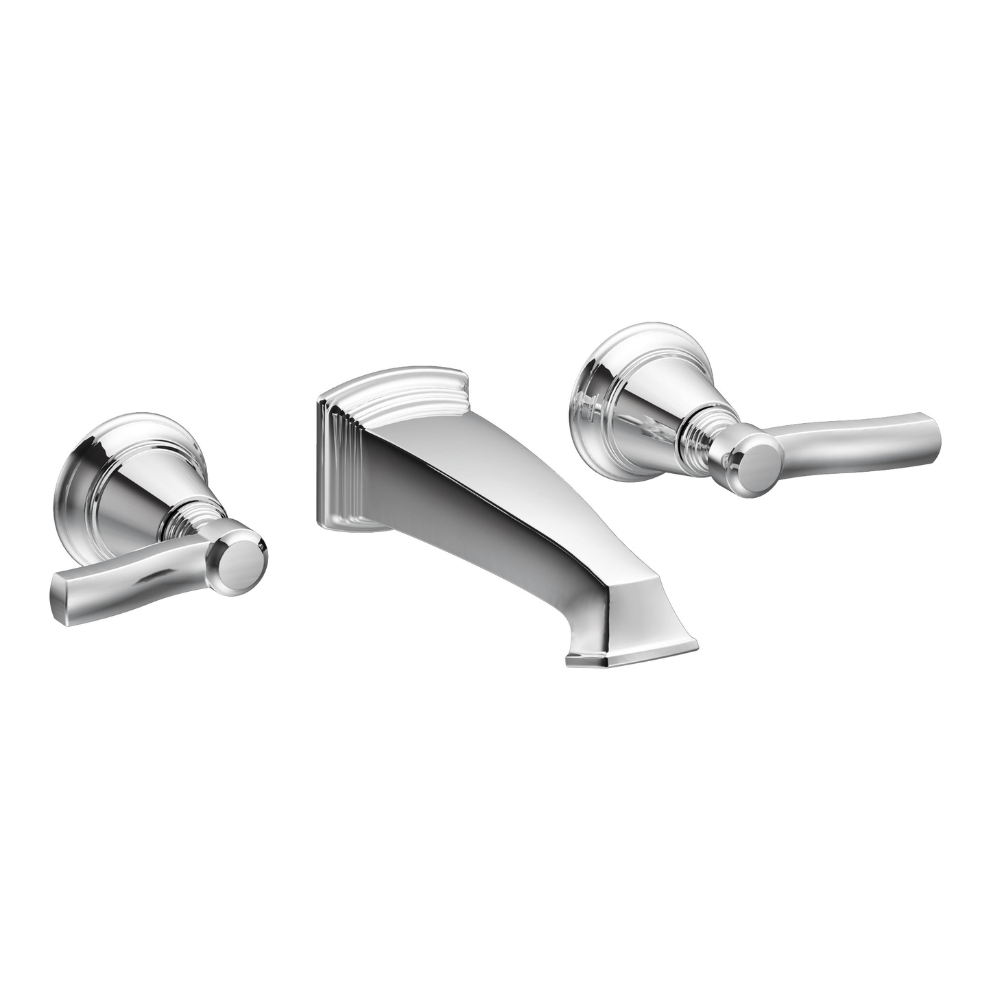 Rothbury Chrome two-handle wall mount bathroom faucet