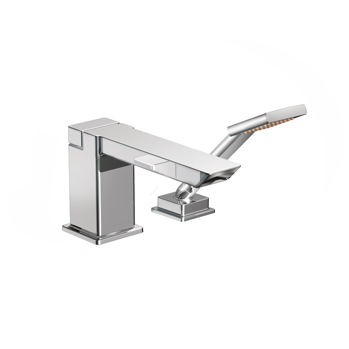 90 Degree Chrome high arc roman tub faucet includes hand shower IoDIGITAL(R) technology