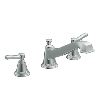 Rothbury Chrome Two-Handle Low Arc Roman Tub Faucet