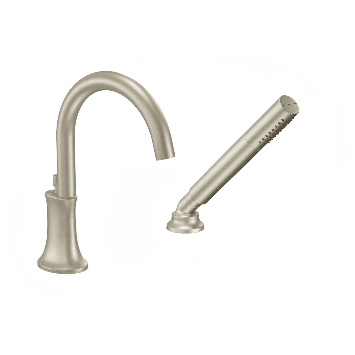 Icon Chrome high arc roman tub faucet includes hand shower