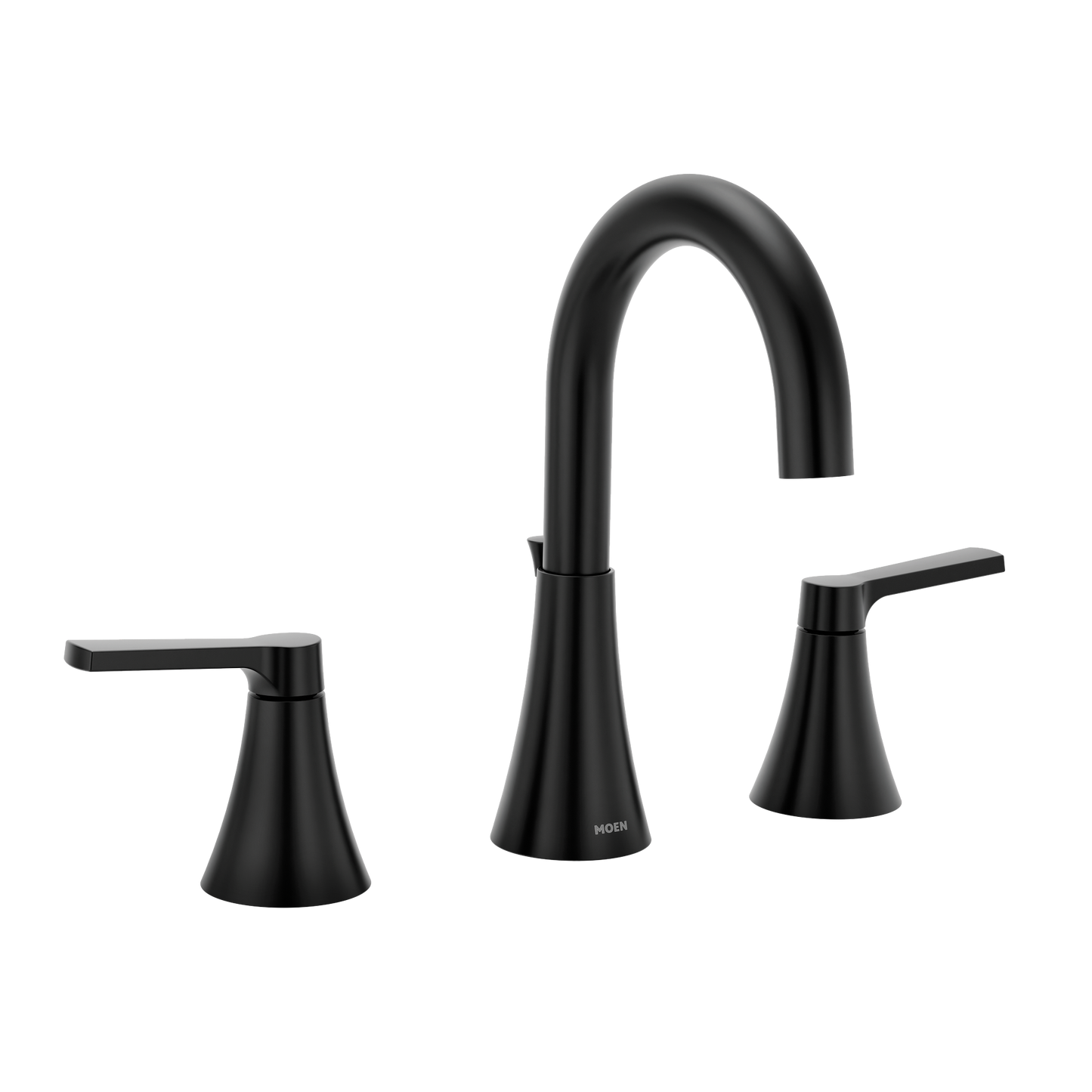 Jase Chrome two-handle high arc bathroom faucet