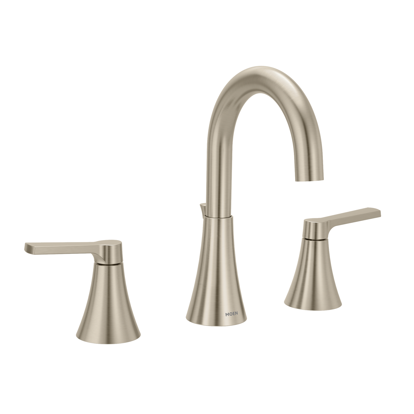 Jase Chrome two-handle high arc bathroom faucet