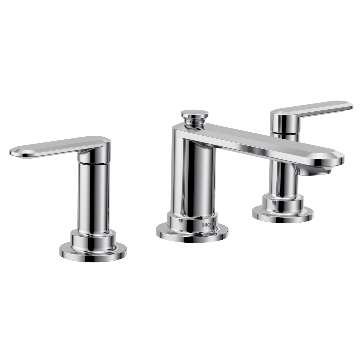 Greenfield Chrome two-handle low arc bathroom faucet