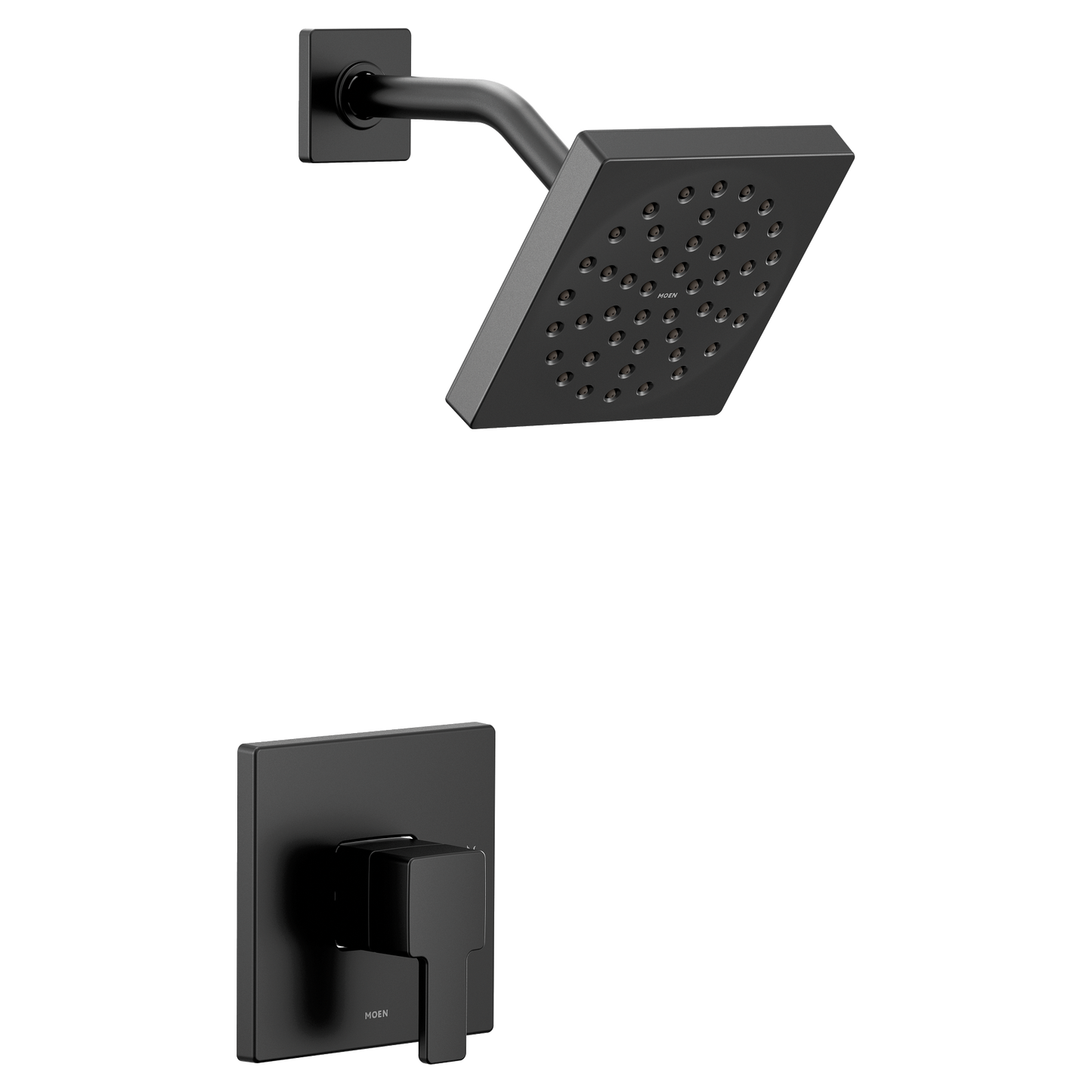 90 Degree Matte black M-CORE 2-Series shower only