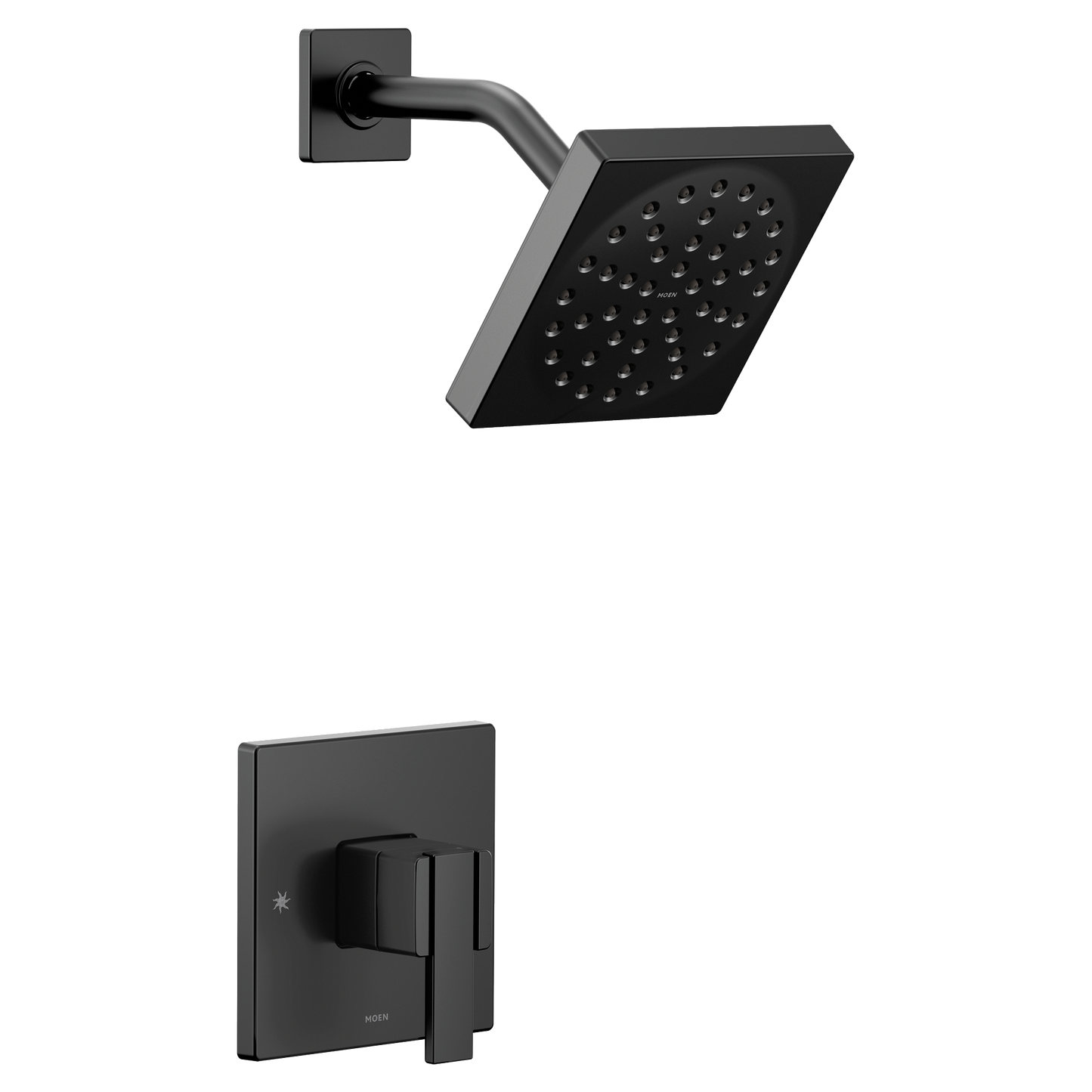 90 Degree Matte black M-CORE 3-Series shower only