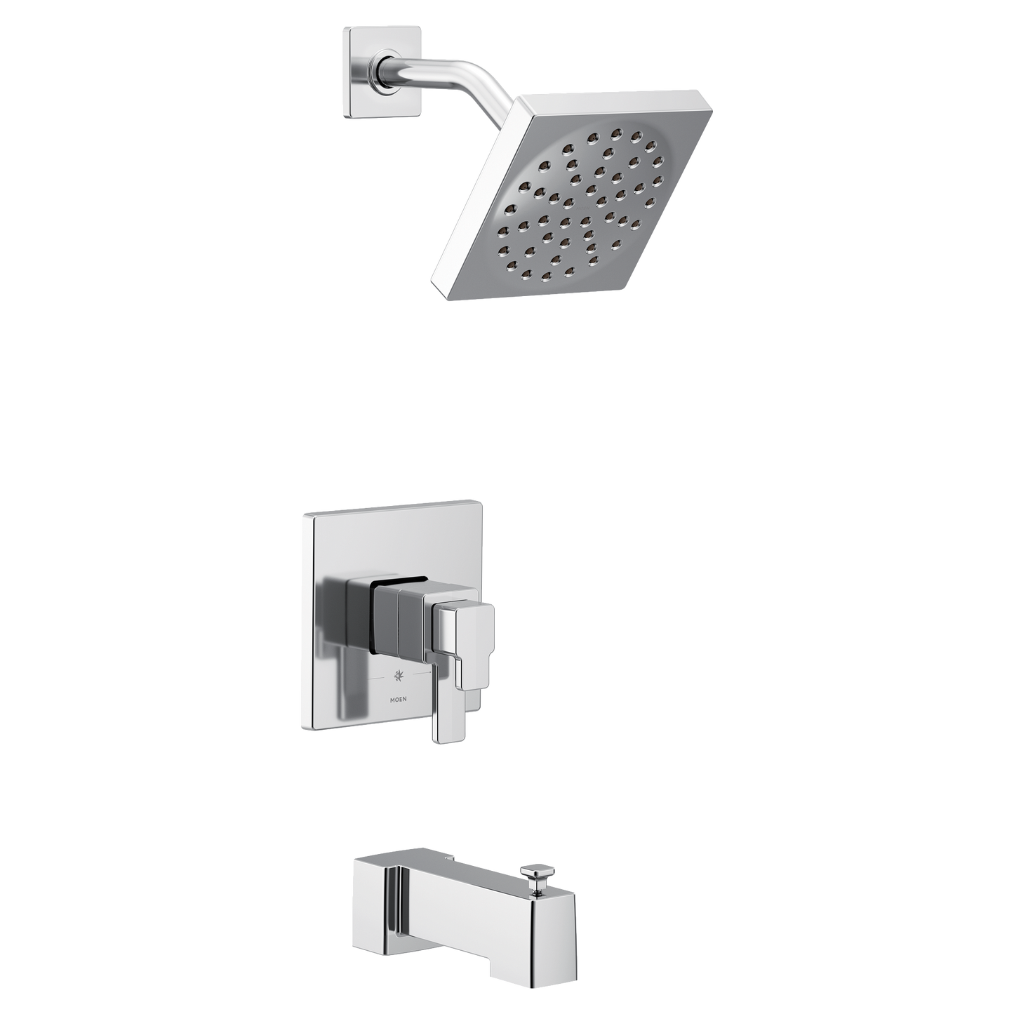 90 Degree Chrome M-CORE 4-Series tub/shower