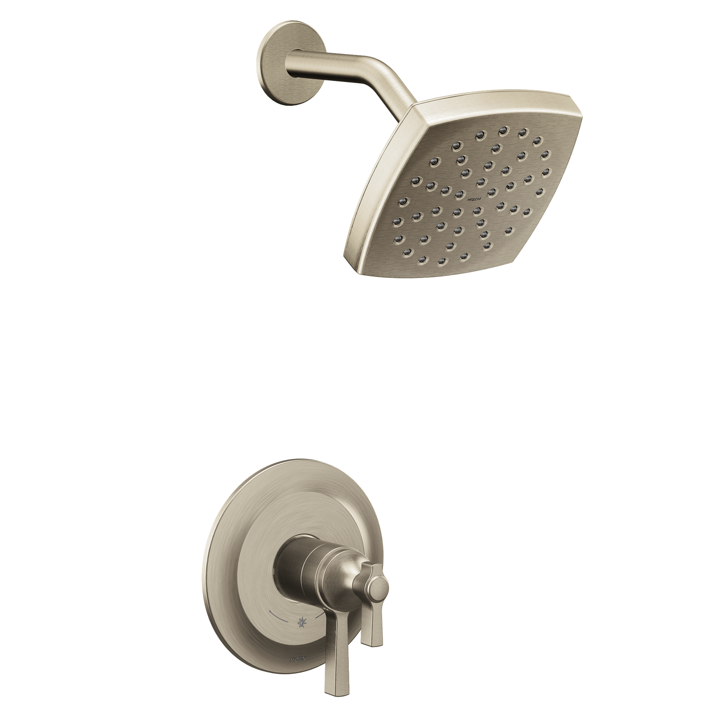 Flara Brushed nickel M-CORE 4-Series shower only