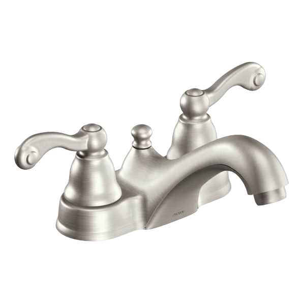 Moen Idora 4 In. Centerset 2-Handle Bathroom Faucet In Spot Resist Brushed Nickel