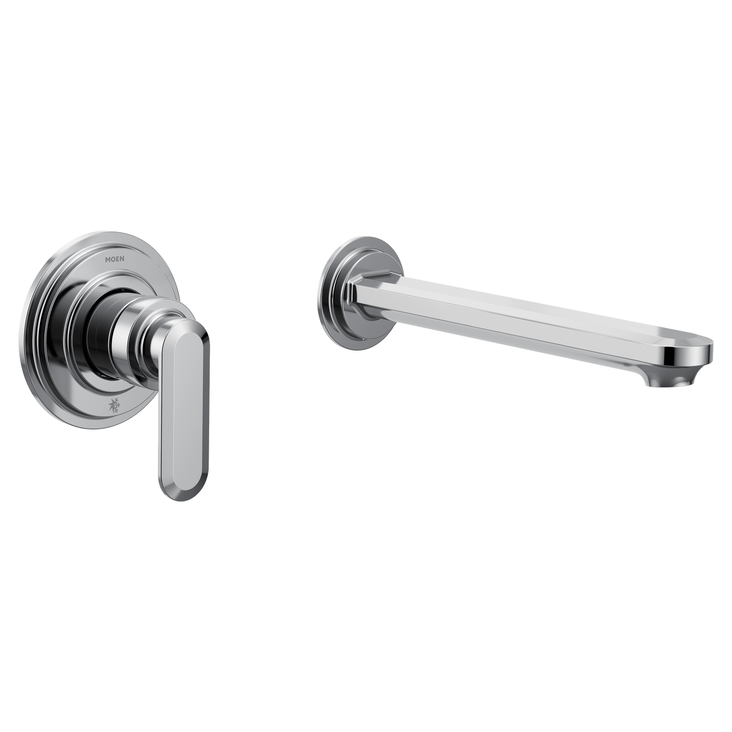 Greenfield Chrome one-handle non diverter tub filler