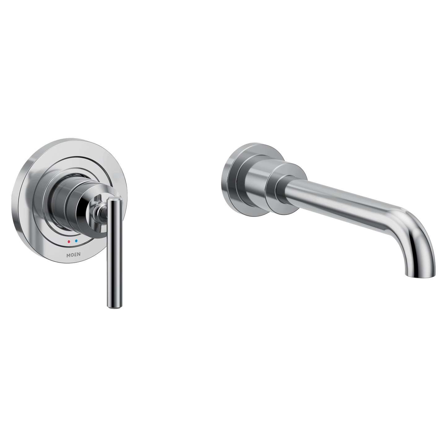 Gibson Chrome one-handle non diverter wallmount tub filler