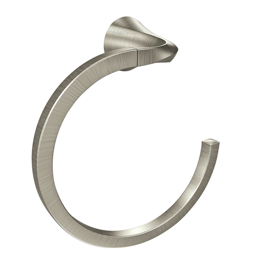 Oxby Brushed nickel Towel Ring