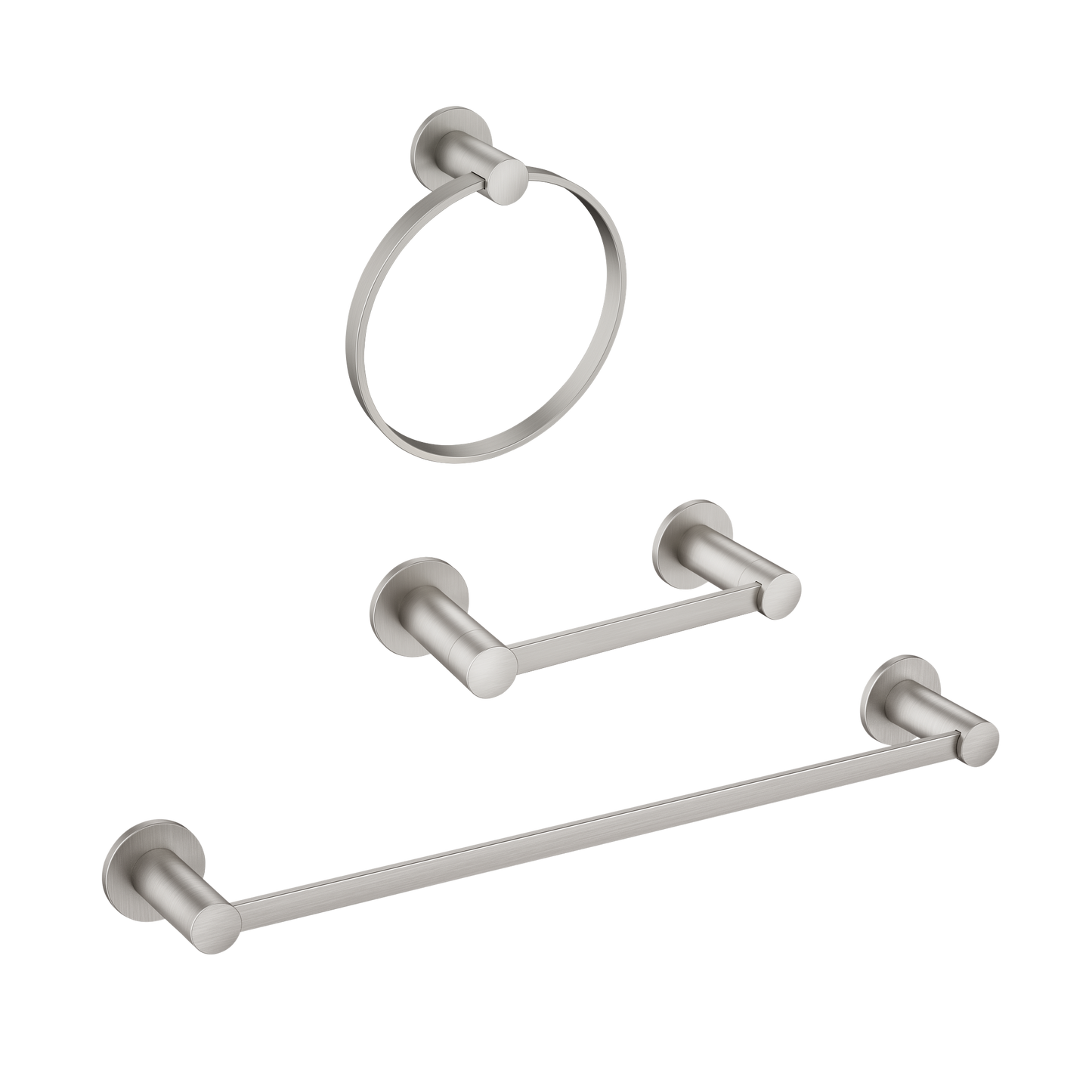 Avri Chrome pivoting paper holder towel bar towel ring