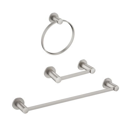 Avri Chrome pivoting paper holder towel bar towel ring