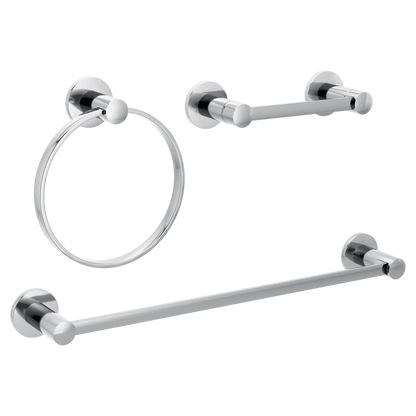 Avri Chrome pivoting paper holder towel bar towel ring