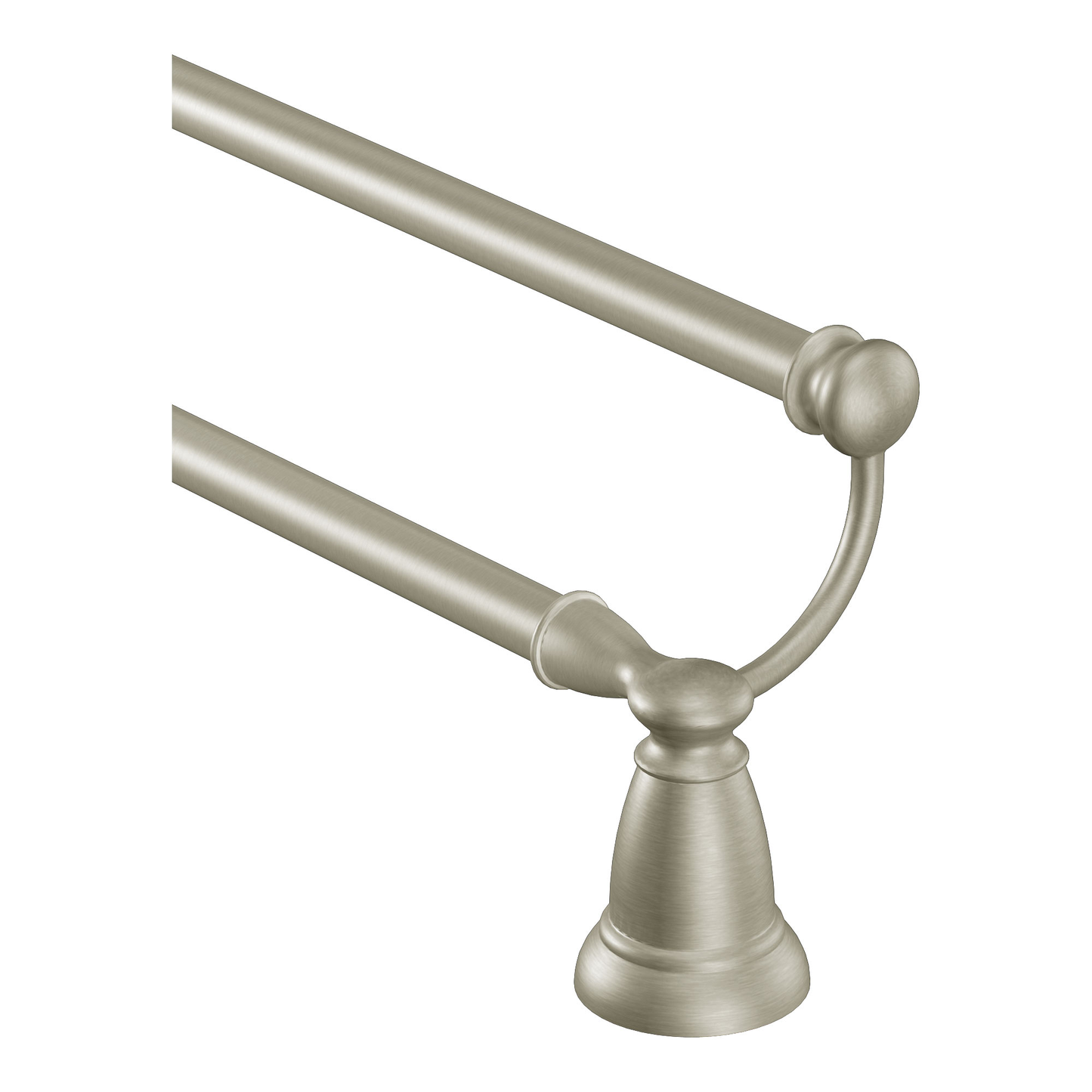 Banbury Brushed nickel 24" Double Towel Bar