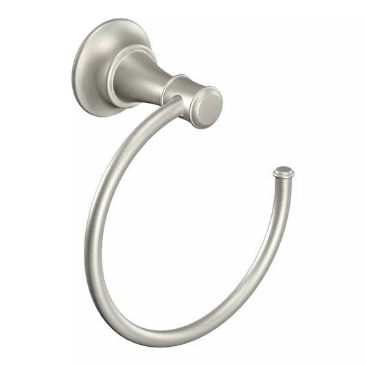 Gilmour Spot resist brushed nickel towel bar/towel ring