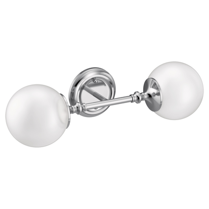 Colinet Chrome two globe bath light