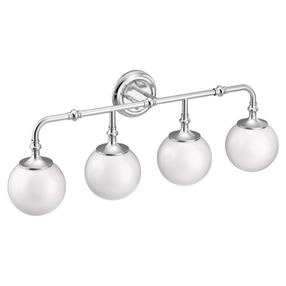 Colinet Chrome four globe bath light