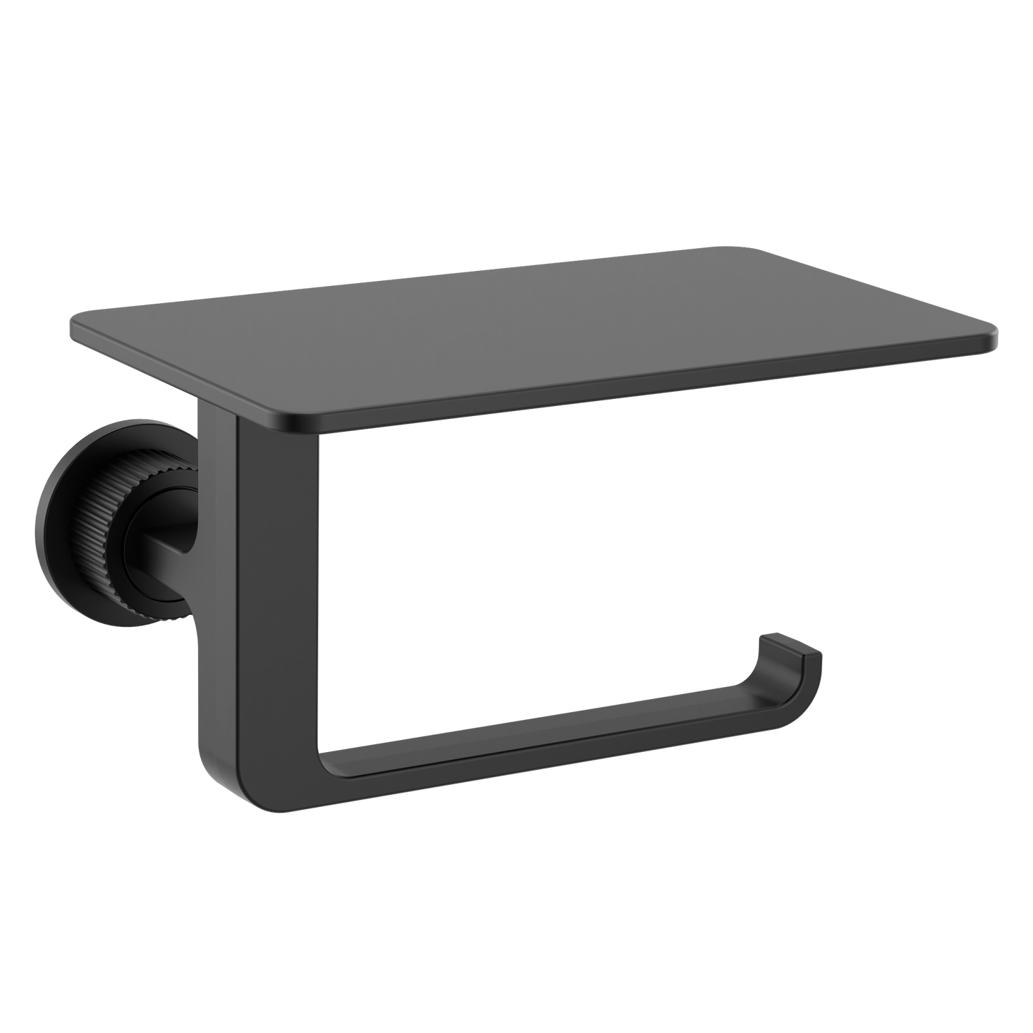 Cambium Chrome paper holder with shelf