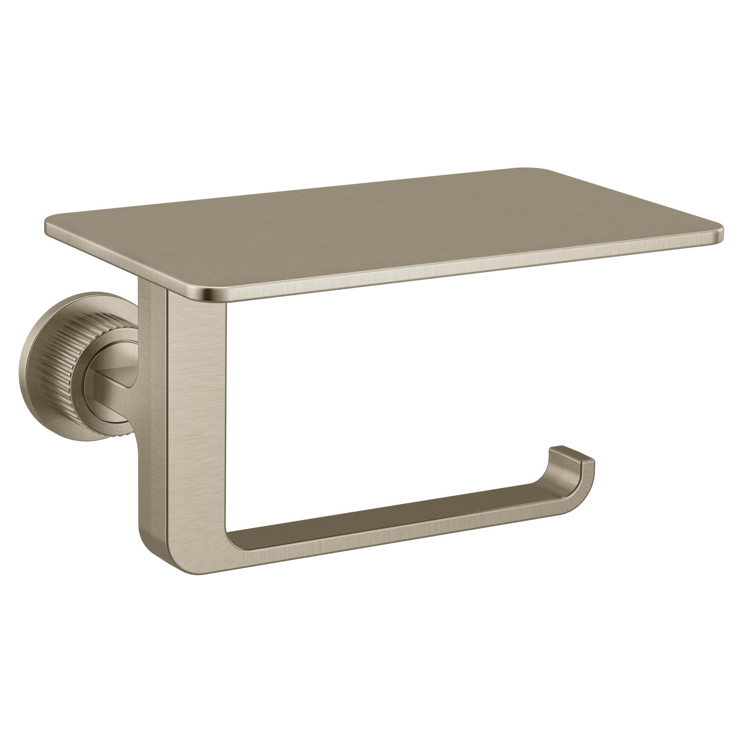 Cambium Chrome paper holder with shelf