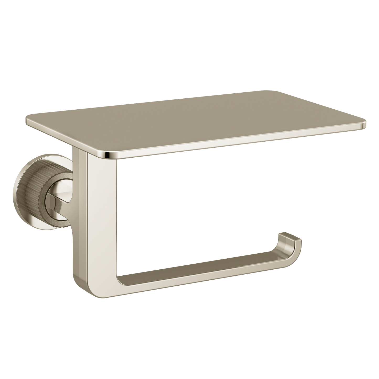 Cambium Chrome paper holder with shelf