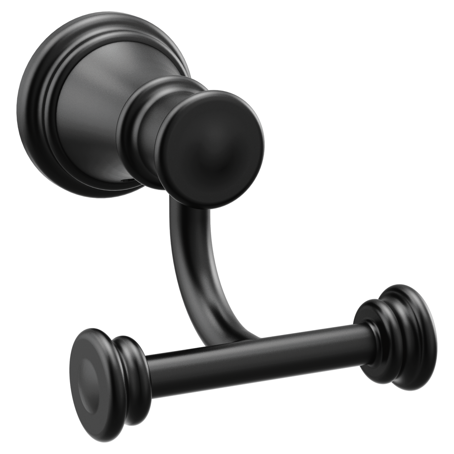 Belfield Matte black double robe hook