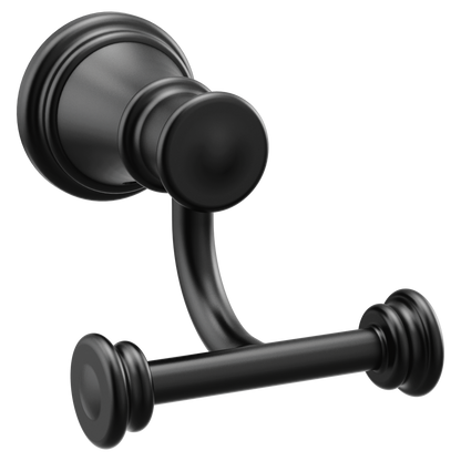 Belfield Matte black double robe hook