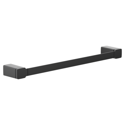 90 Degree Matte black 18" towel bar